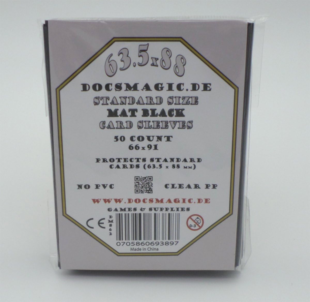 Docsmagic.de 500 Mat Black Card Sleeves Standard Size 66 x 91-10 Packs, PKM, MTG, 10 Packs Premium Sleeves, Standard - Image 3
