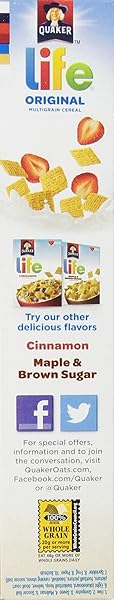 QUAKER LIFE CEREAL, ORIGINAL, 13 OUNCE