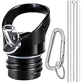 Straw Lid for Hydro Flask Standard Mouth - Multi-Compatible with Simple Modern Ascent Lid for 1.91" Mouth 18 oz, 21 oz, 24 oz Insulated Water Bottle Flip Top