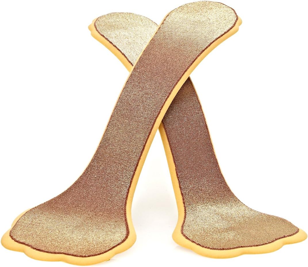 FootPetals Killer Kushionz Limited Collection Gold Fabric Shoe Insert