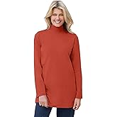 Woman Within Plus Size Perfect Mockneck Tunic