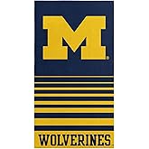 Northwest Michigan Wolverines NCAA Striped Jacquard Beach Towel 36 x 72 Inches