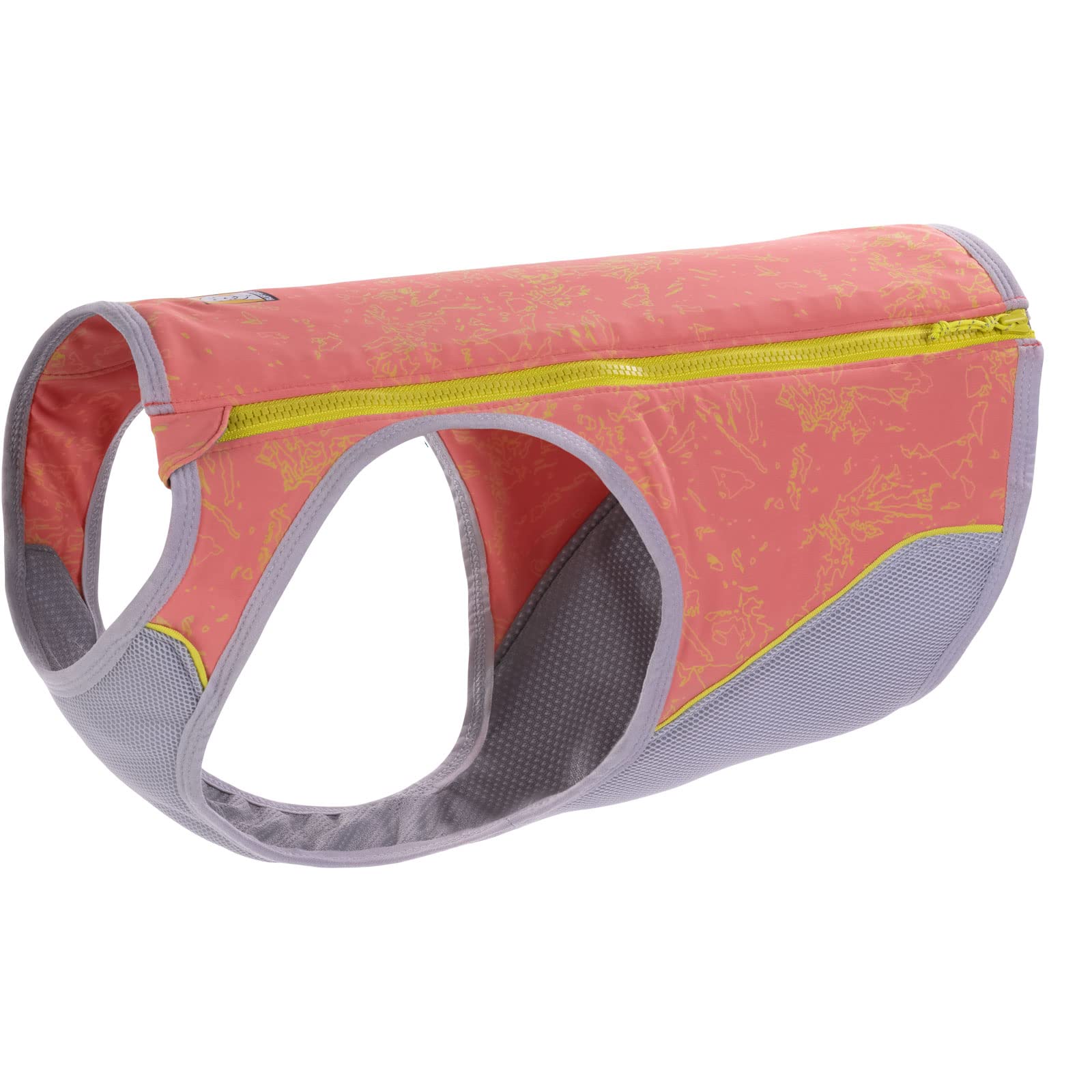 RUFFWEAR Swamp Cooler Zip Vest, Dog Jacket for Hot Weather, SPF 50+, Sun Protection to Keep Pets Cool and comfortable, with zippered enclosure, Salmon Pink (Medium, 69-81 cm)