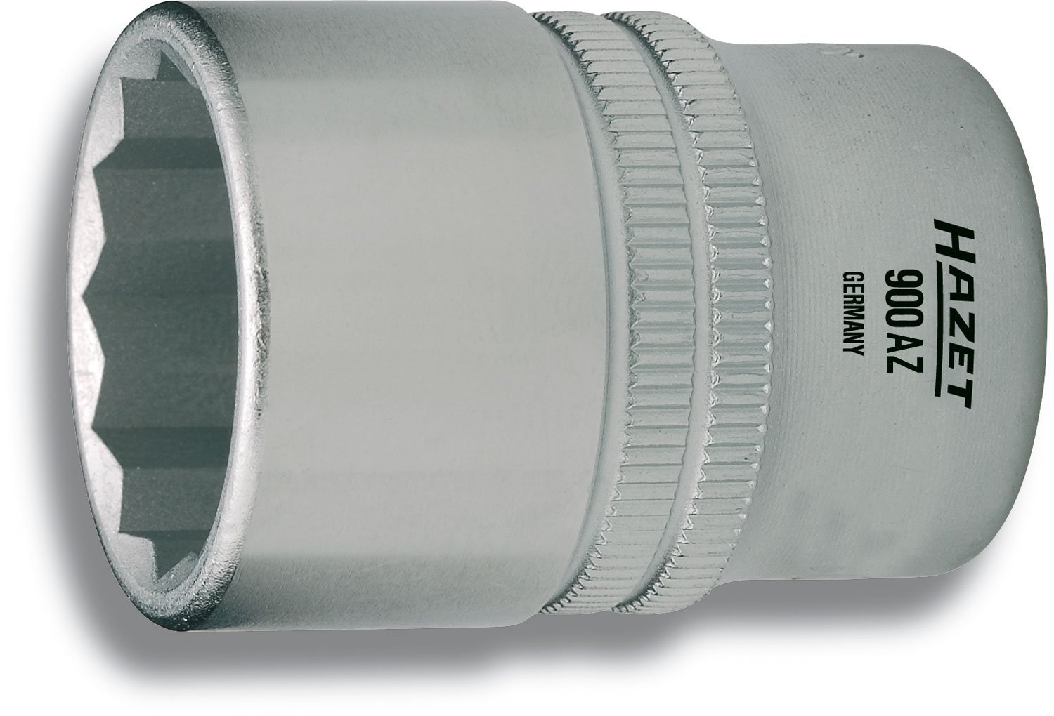 HAZET 900AZ-13/16 38 mm 12-Point Traction Profile Socket - Chrome-Plated/Polished