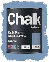 Hemway Pacific Blue Chalk Paint 1L Matt Finish Furniture & Walls