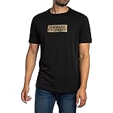Armani Exchange Mens Gold Logo Graphic Tee
