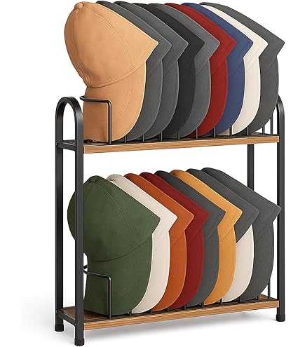 thumbnail interactive-video image 1 of 4 Tier Black Wire Countertop Cap Rack – Holds 36-48 Hats – Display Stand 20x16 1 of 5