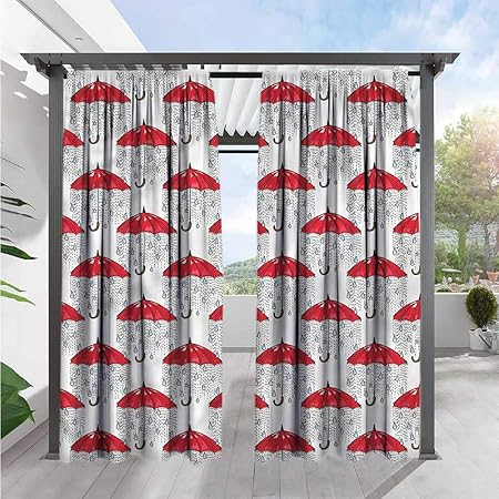 Amazon Com Marilds Winter Exterior Outside Curtains Comic