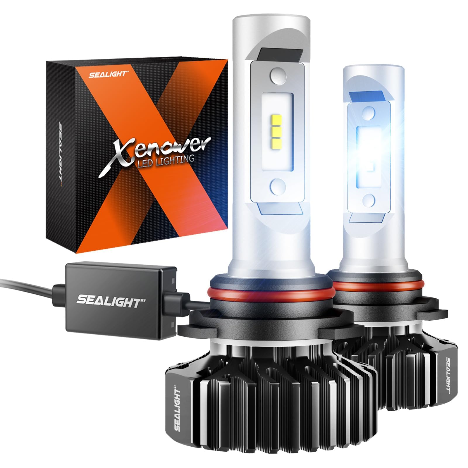 SEALIGHT 90 05 Bulbs Latest Upgraded 30,000LM 700% Super Bright, 1:1 Size, 6000K Cool White Fog Light, 50000Hrs Long Service Life, Plug and Play, Pack of 2 Image