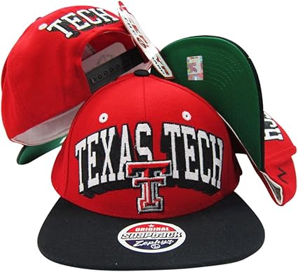 black and red raiders hat