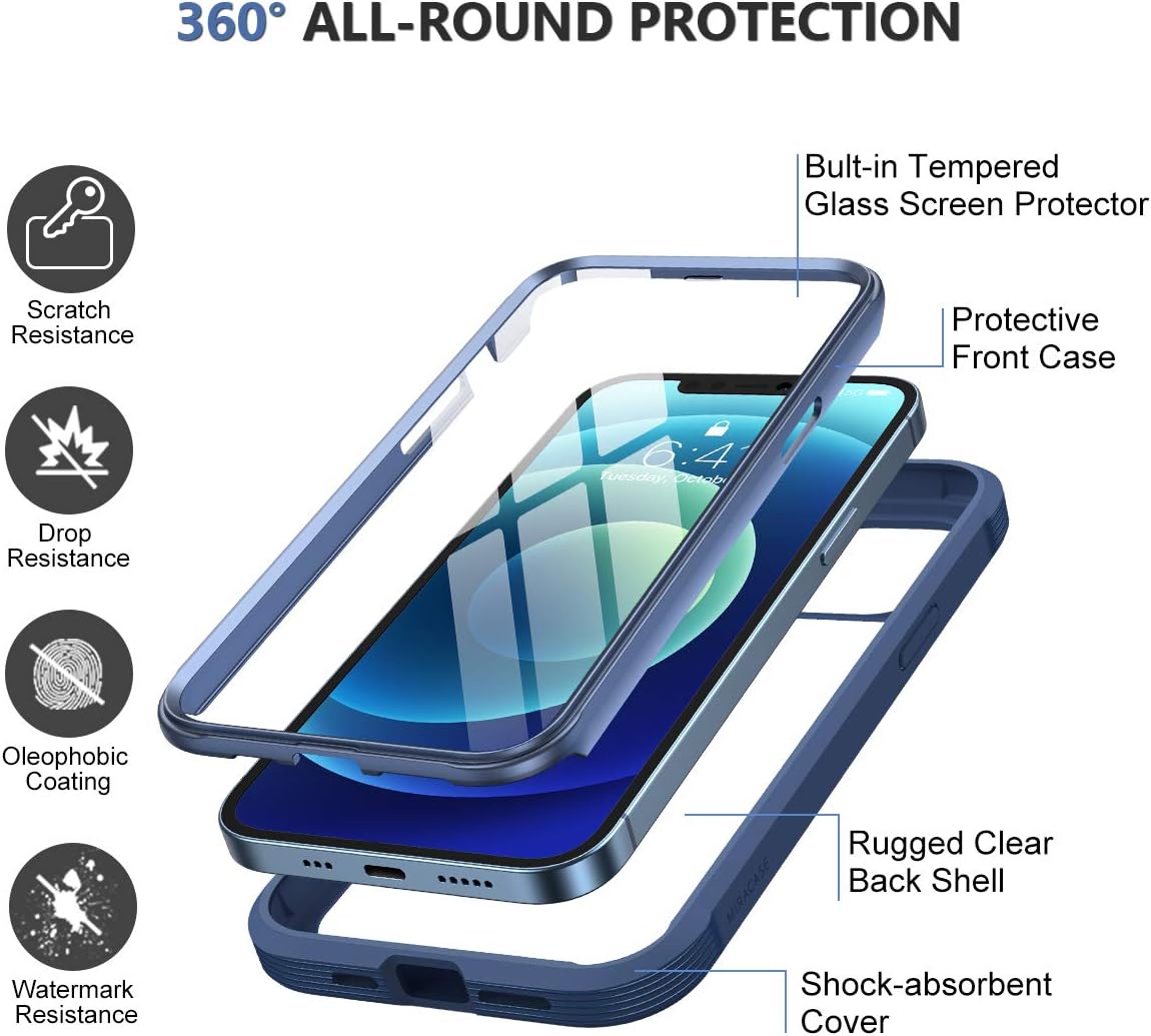 Miracase Compatible with iPhone 12/12 Pro Case 6.1 inch - Image 4