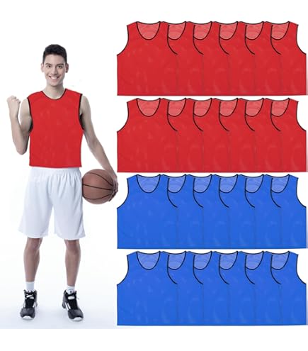 12pcs Nylon Mesh Scrimmage Vests, Fluorescent Orange 12pcs Nylon Mesh Scrimmage Vests, Fluorescent Orange