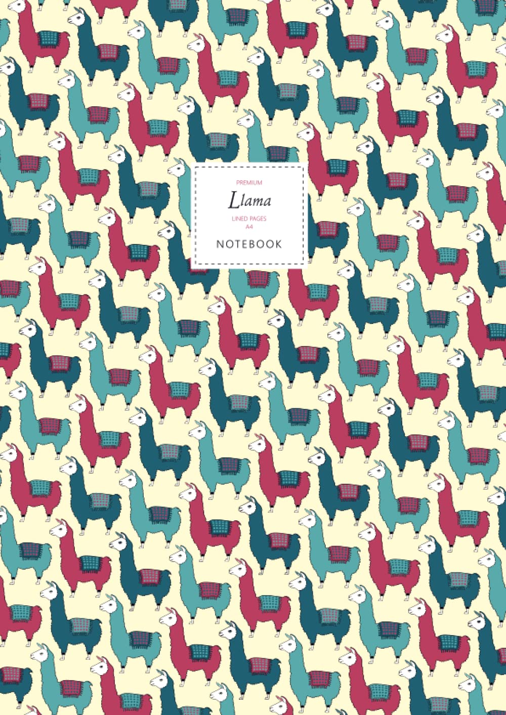 Llama Notebook - Lined Pages - A4 - Premium: (Sand Edition) Fun notebook 192 lined pages (A4 / 8.27x11.69 inches / 21x29.7cm)