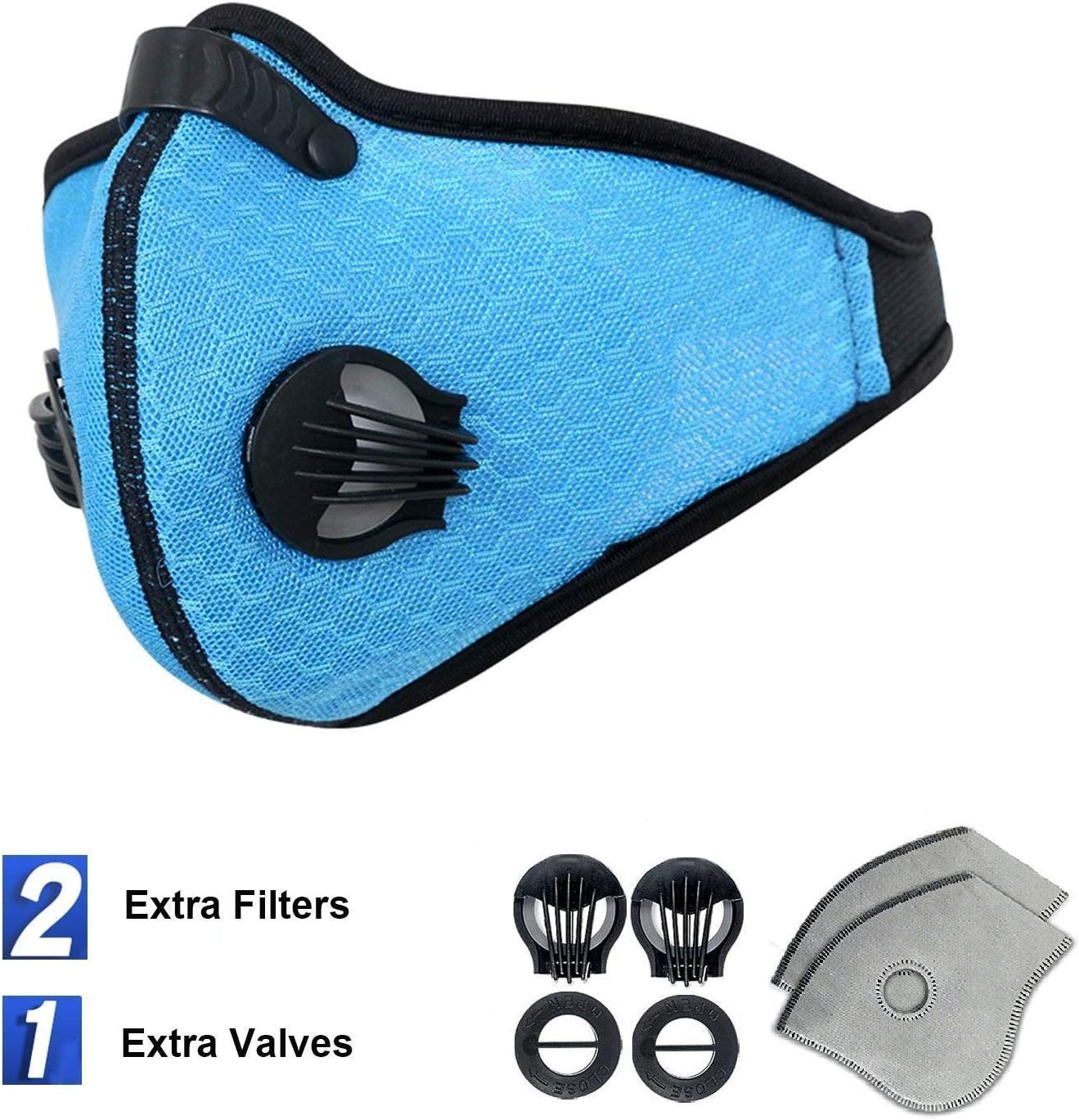 Topnisus Dust Mask with Filter for Cycling Running Dustproof Mask