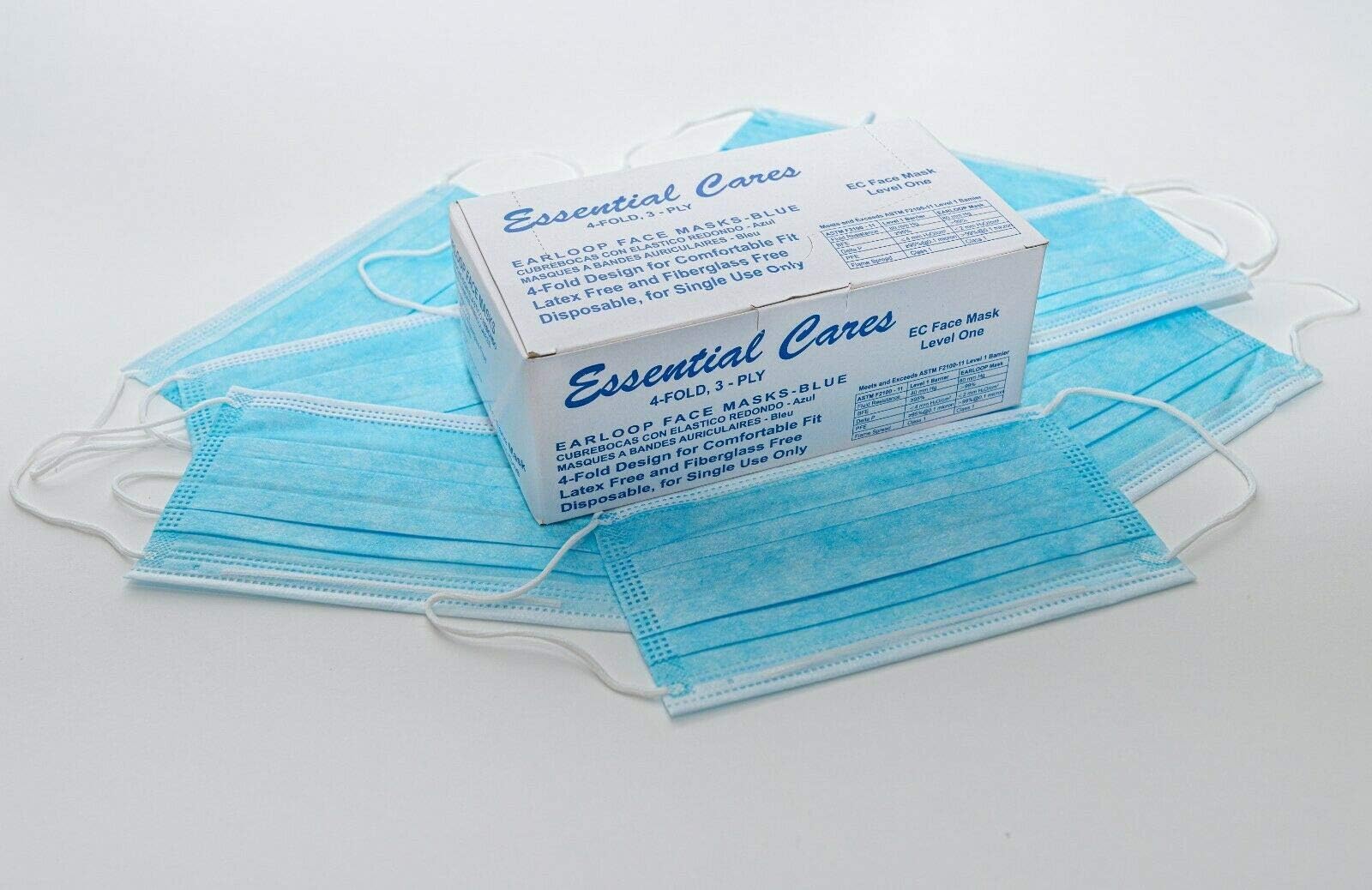 Disposable Earloop Mask 50pcs Blue