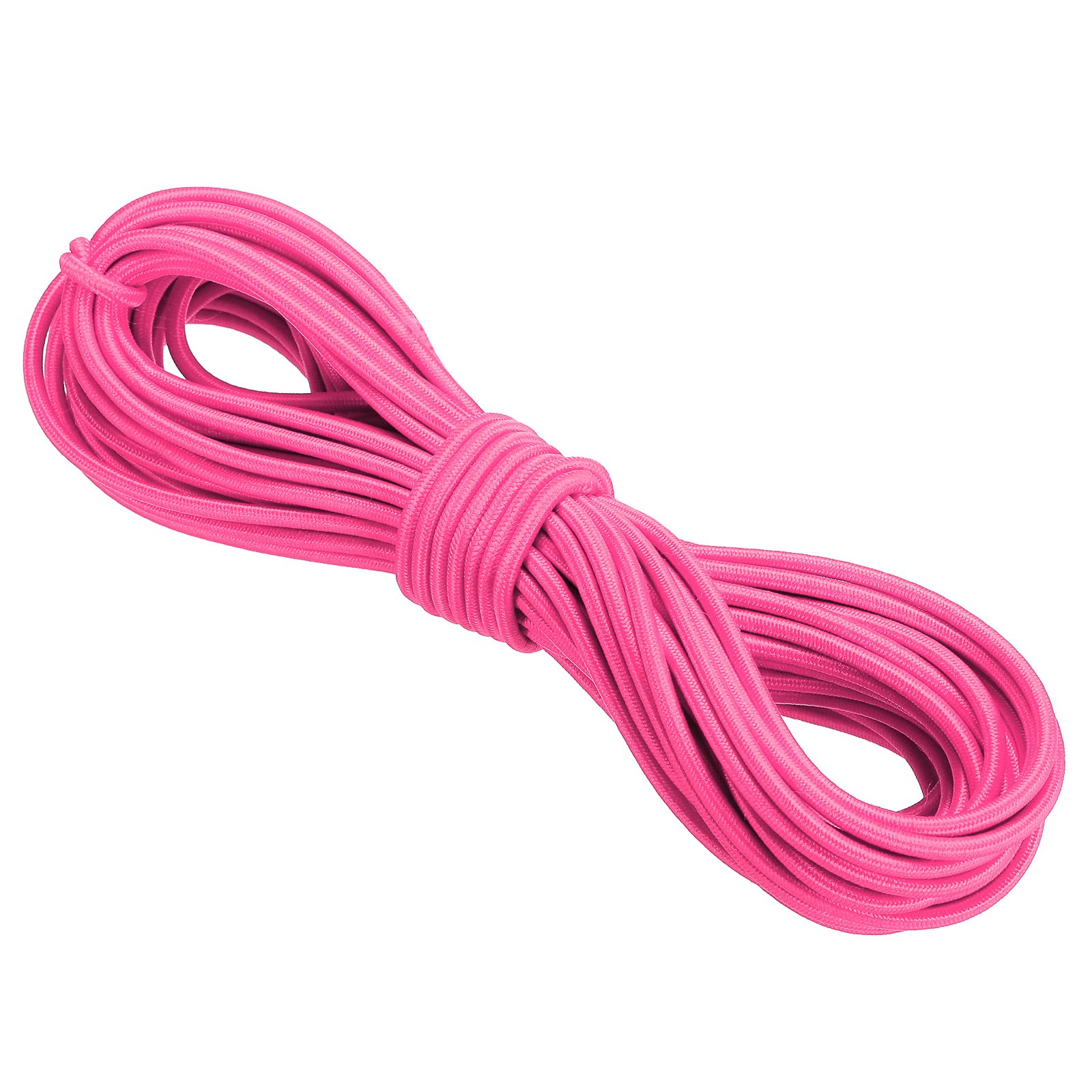 PATIKIL Bungee Cord Elastic Cord Heavy Stretch String Rope 3mm 11 Yards(10m) Pink for Crafting DIY Sewing Hook Straps Camping Tie Down Strap — image 1