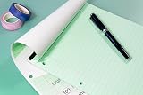 Silvine A4 Green Paper Dyslexia Refill Pad 100 Pages Lined Margin view 5