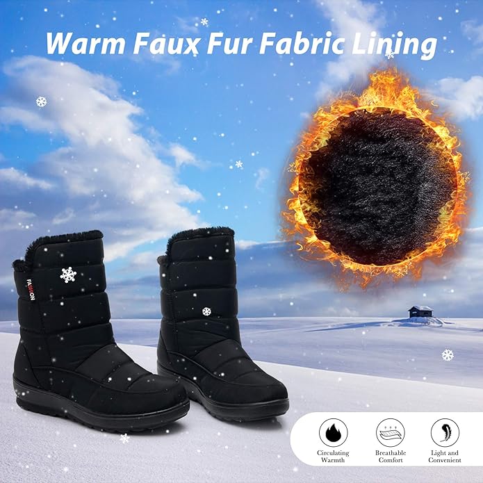 Waterproof Anti Slip Mid Calf Weather Outdoor