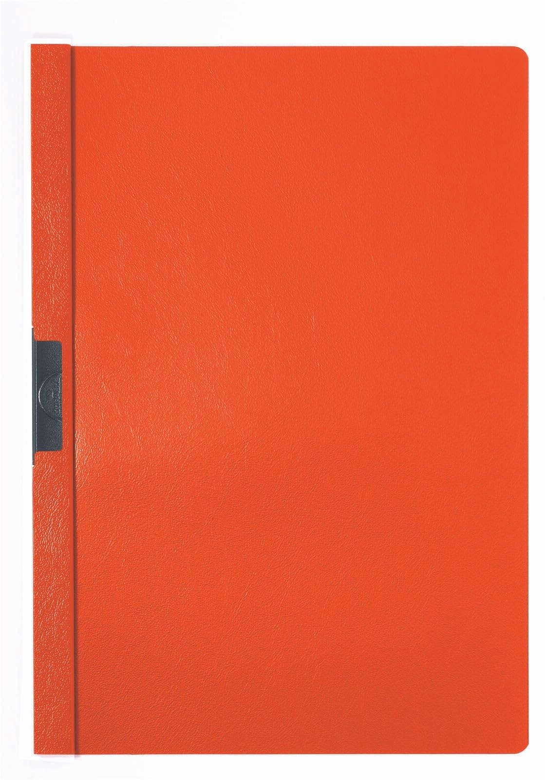 Durable DURACLIP 30 A4 Clip Folder - Holds Up to 30 Sheets of A4 Paper - Strong Metal Sprung Clip - Pack of 25 Orange Colour Folders for Organising Documents