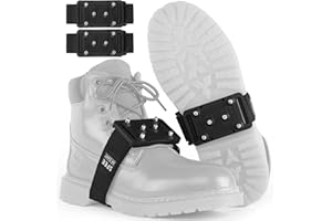 Sfee Ice Cleats Crampons, Easily Rotate Ice Grippers Ice Cleats for Shoes and Boots with Tungsten Studs Shoe Spikes