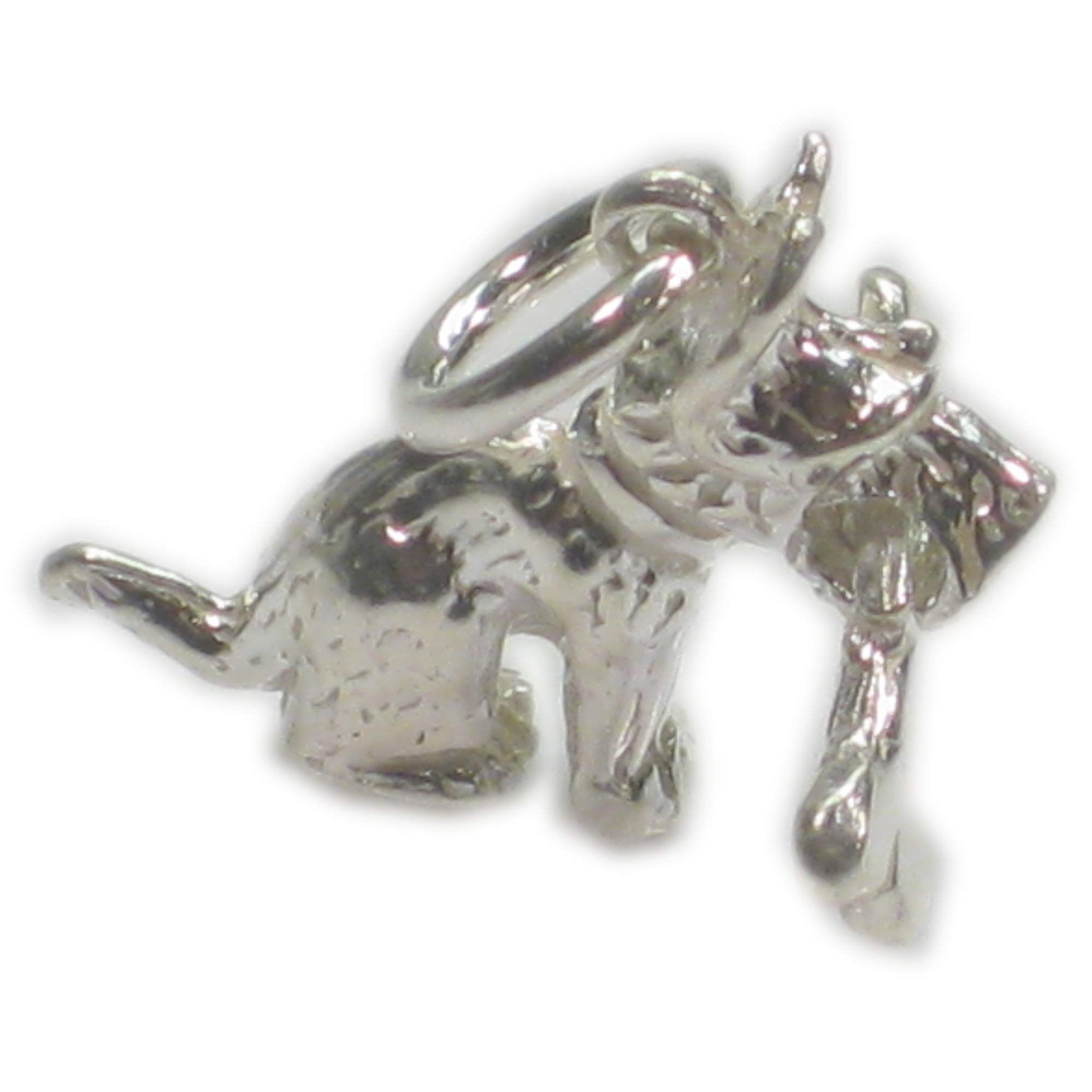 Maldon Jewellery Dog with moving Bone in mouth sterling silver charm .925 x 1 dogs charms