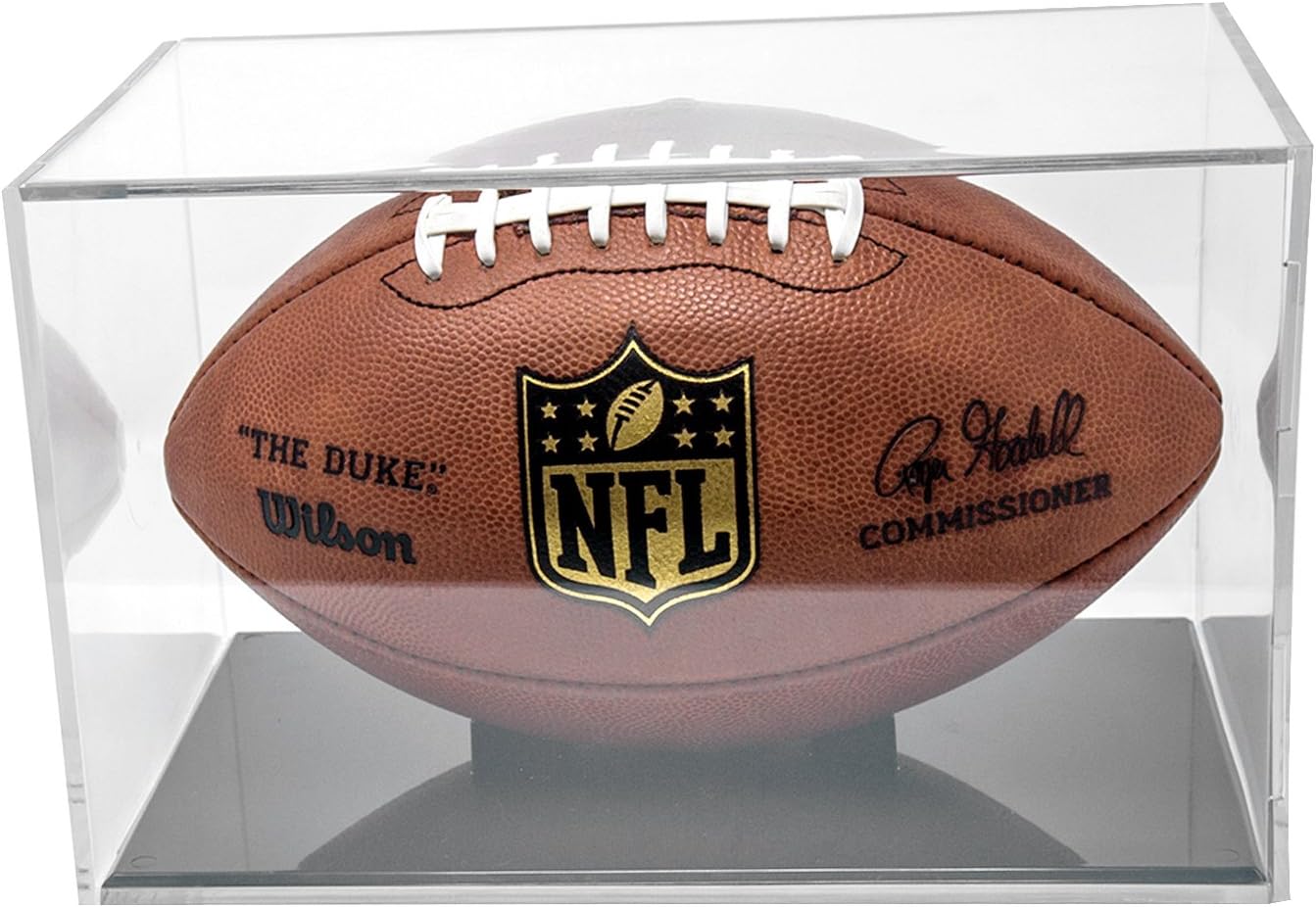 BallQube UV Grandstand Football Display Black Base : Sports Related Display Cases : Sports & Outdoors