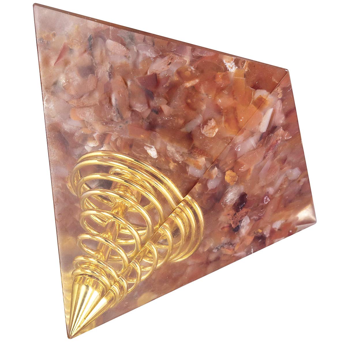 KYEYGWO Healing Stones Chakra Pyramids Center Pyraminds, Crystal Pyramid for Positive Energy Reiki Meditation Therapies โ image 1