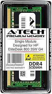A-Tech 16GB RAM for HP EliteDesk 800 35W G4 | DDR4 2400 SODIMM PC4-19200 1.2V 260-Pin Memory Upgrade Module