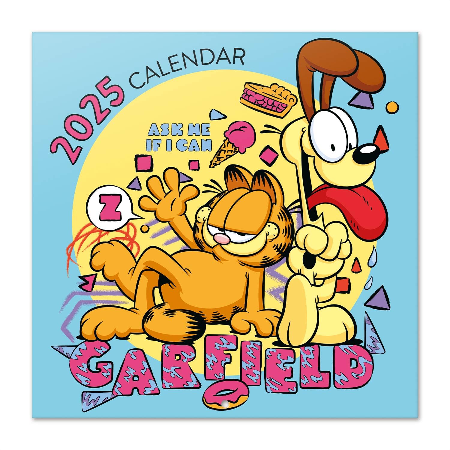 Grupo Erik Garfield Wall Calendar 2025 | 12" x 12" Square Calendar 2025, Wall Planner 2025, Family Planner Calendar 2025 | Garfield Calendar 2025, Garfield Gifts