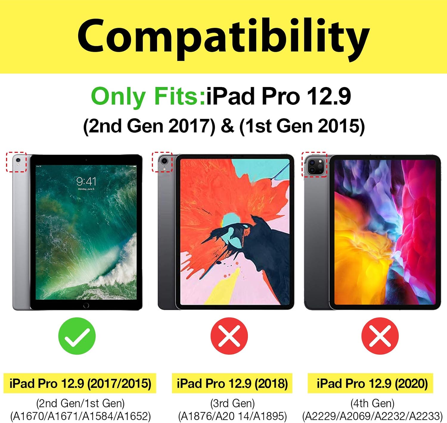ProCase for iPad Pro 12.9 Inch 2017/2015 Case (Old Model, 1st and 2nd Generation) - Image 3