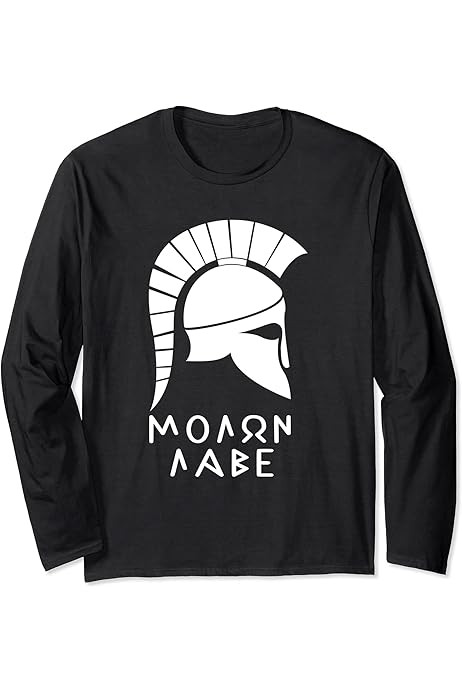 Antico Casco Spartano Con Slogan Molon Labe - Vieni A Prendere