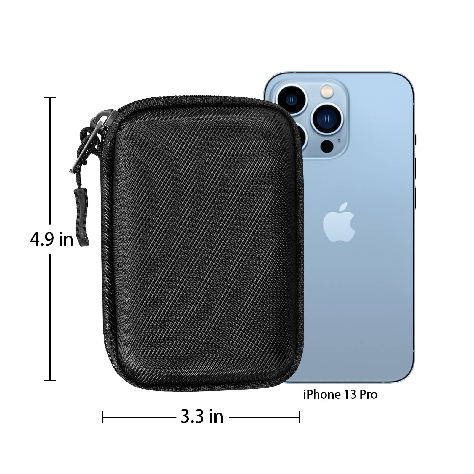 Hard Shell Protective Case for Freestyle Libre 3 2 / Libre Reader, Lightweight Shockproof Diabetic Storage Carrying Case with Clip and Handle (Black)