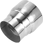Motoforti 4" OD to 5" OD Mandrel Exhaust Pipe Adapter Concentric Reducer Car Exhaust Pipe Tubing Piping Adapter 5inch/127mm Length T304 Stainless Steel Silver Tone