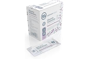 OPTIMUM MEDICAL Glycerin Swabsticks (x75) – Blackcurrant Flavour Pleasant Tasting Sugar Free Swab Sticks for Dry Mouth Relief (Blackcurrant)