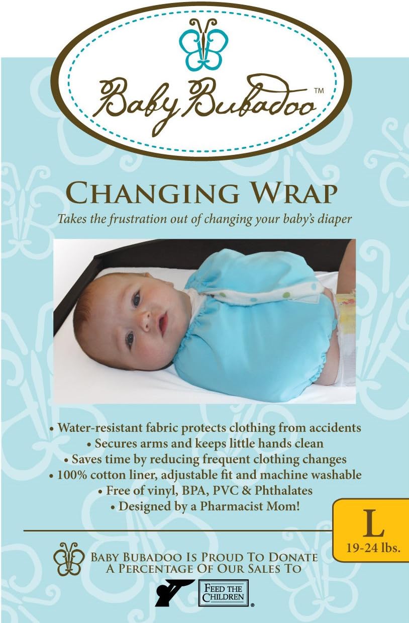 Baby Bubadoo's Diaper changing Wrap ~ Pink Size Large (19-24) lbs