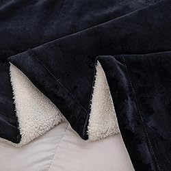 Haltune Stain-Proof Black Blanket for Intimate