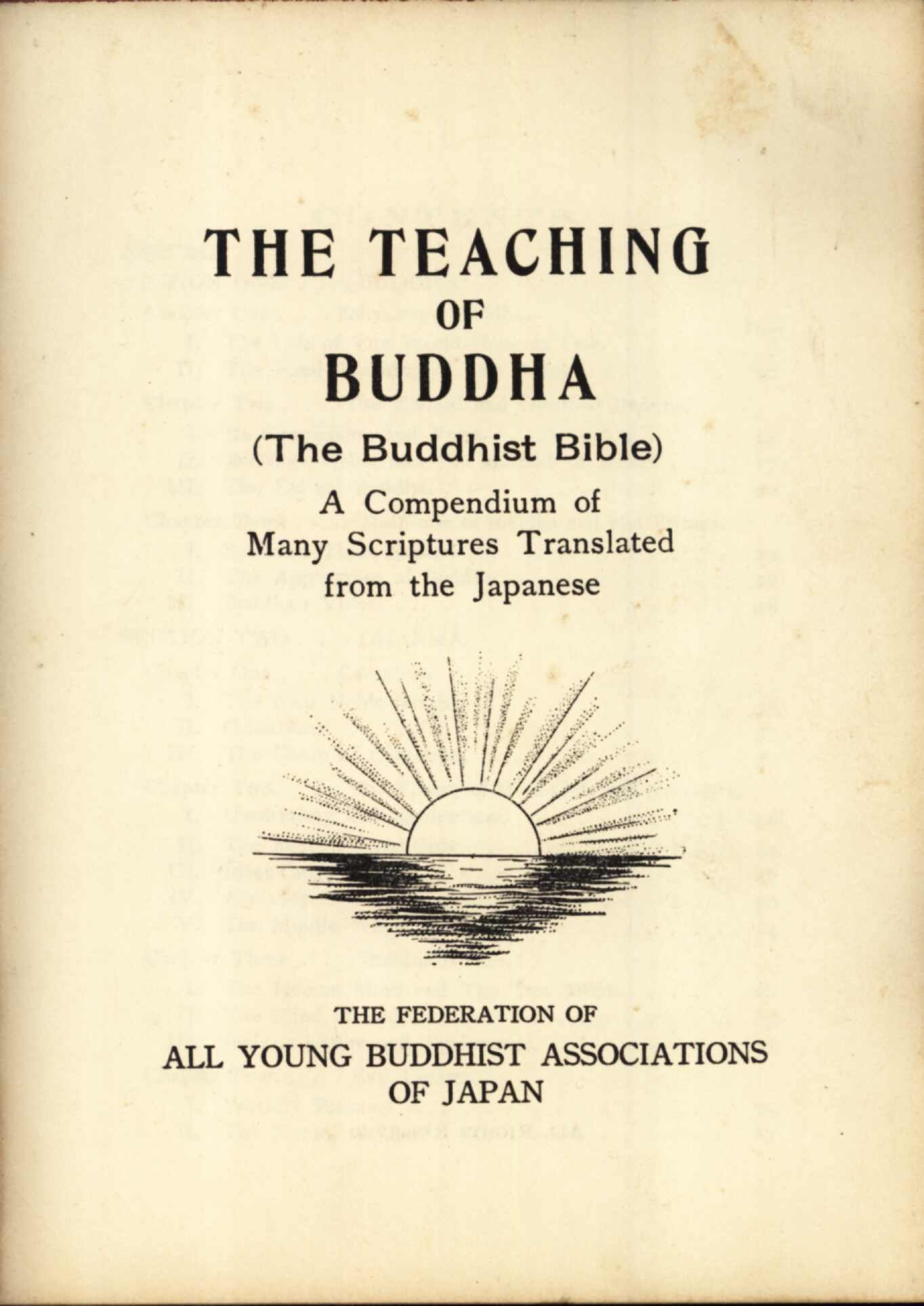 Teaching of Buddha (The Buddhist Bible 