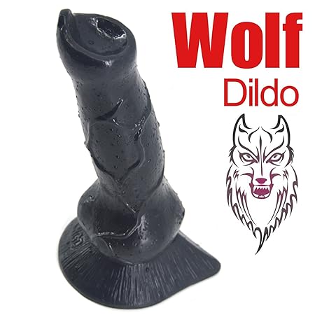 SXOVO Tier Penis 18.2CM Realistischer Wolf Dildo Großer Größe Hahn Anal Plugs Künstlicher Sexspielzeug (Schwarz)