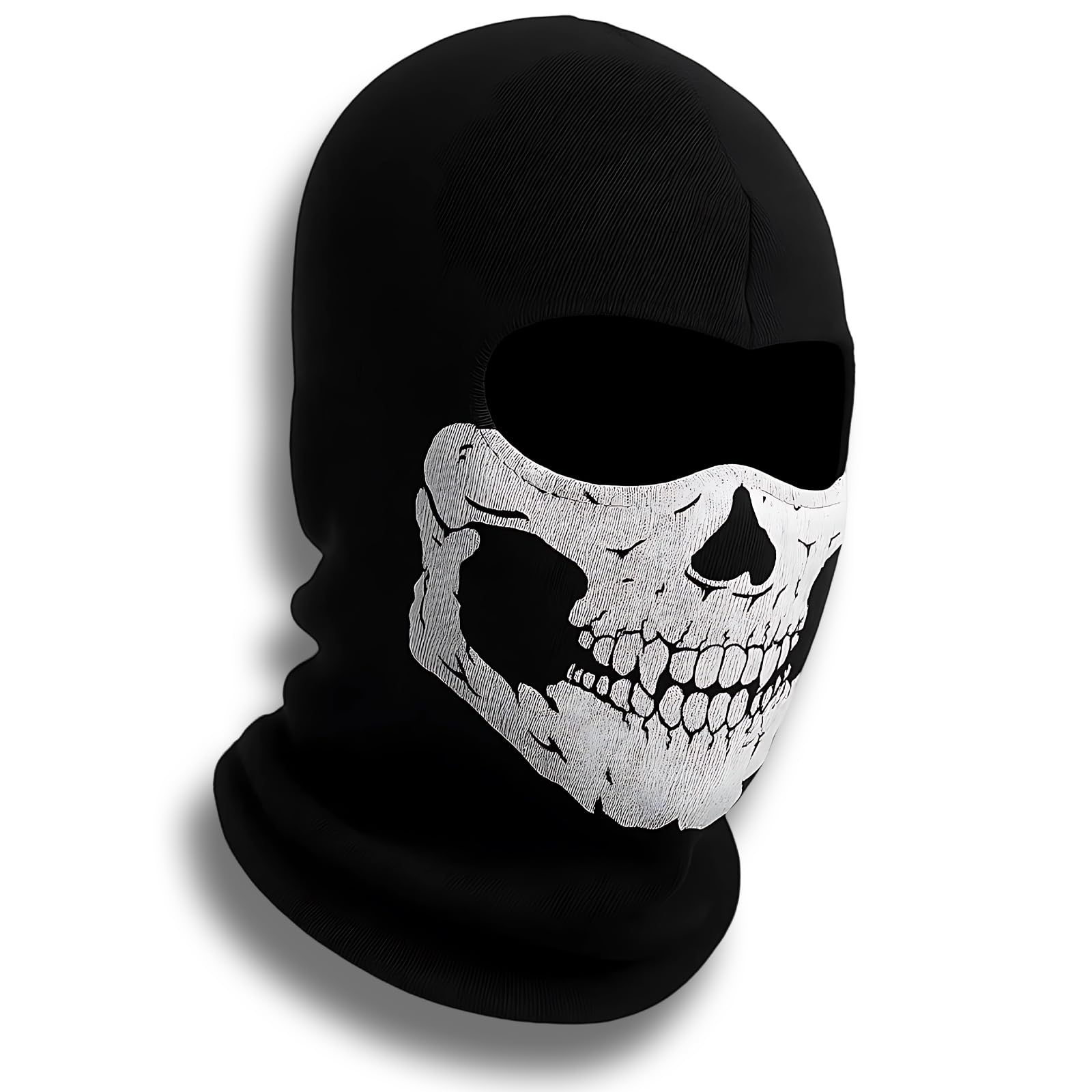 Skull Mask, Ghost Face for Outdoor Sports and Costume Parties, Windproof Ski With Skeleton Design, Black, Suitable For Halloween Role-Playing And Give Interesting Gifts