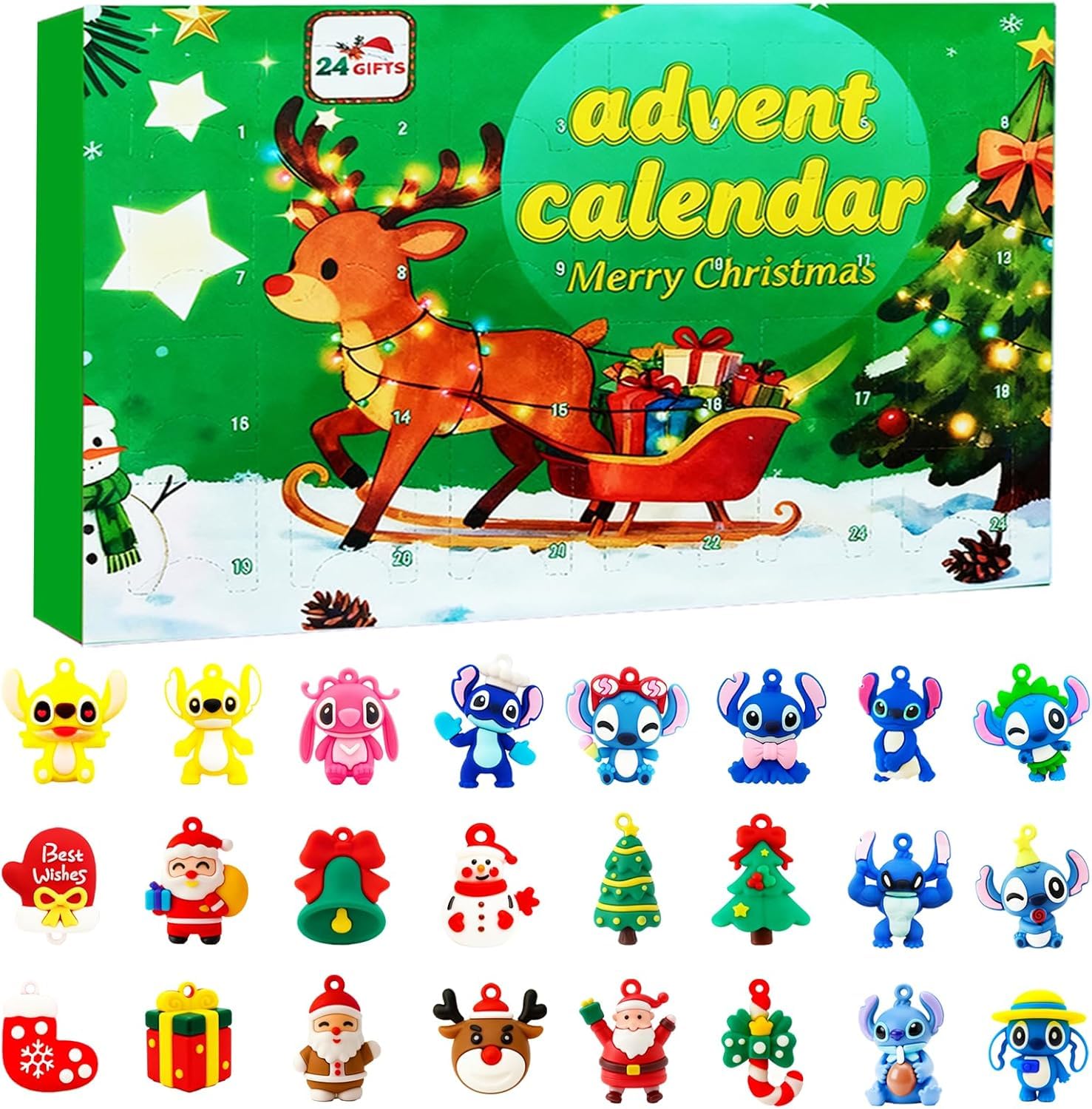Photo 1 of 24 Days Advent Calendar 2025, Surprise Holiday Christmas Countdown Calendar Gifts Idea
