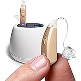 MDHearingAid Volt Hearing Aid (Set of 2), Doctor-Designed Rechargeable, 2 Directional Microphones, 4 Audio Settings, Fits wit