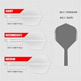 Target Darts K Flex Integrated Flights and Shafts No6 Intermediate White Pack view 3