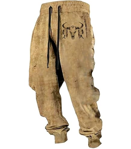 Amazon.com: LOAIHA Native American Pants Aztec Cowboy Ethnic