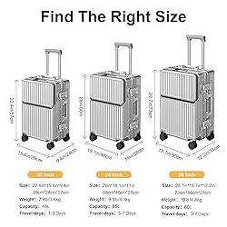 AIWEINY Hard Shell Luggage 24 Inch Travel