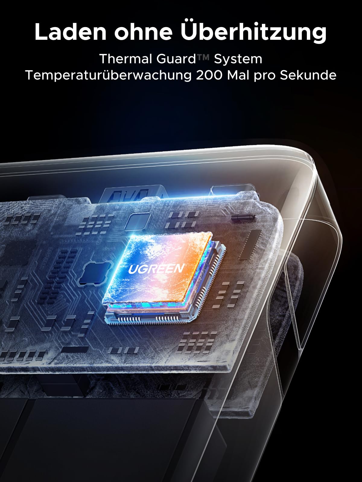 UGREEN Nexode Power Bank 145W Max 25000mAh externer Akku mit 3 Anschlüsse USB C Powerbank mit Digitales Display, kompatibel mit MacBook Pro/Air, iPhone 17 Pro Max/Pro/16/15, Galaxy S25 Ultra, Dell 7