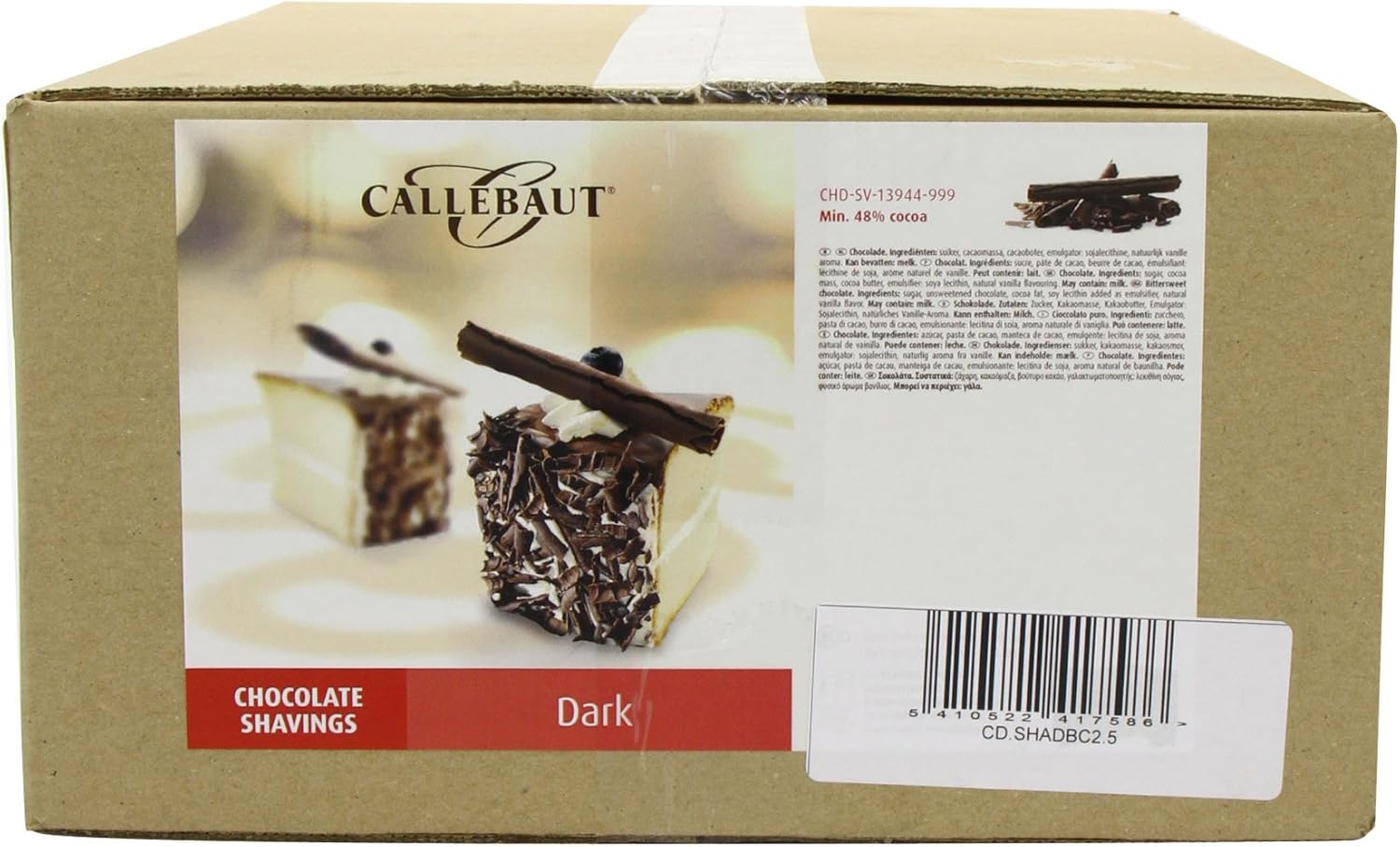 Callebaut Dark Chocolate Shavings 2.5 Kg Amazon.co.uk Grocery