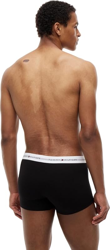 Boxers Lot de 3 Homme avec Ceinture à Motif Logo, Multicolore (Th WHT/Th WHT/Th WHT), S-M