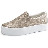 JABASIC Women Slip-on Platform Loafers Casual Comfortable Loafer Shoes