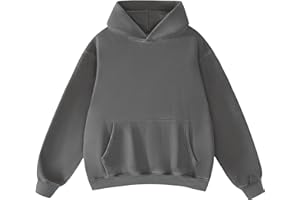 FAIABLE Mens Womens Oversized Acid Wash Hoodie Unisex Heavyweight Fleece Sweatshirt Vintage Cotton Hoodies 2026