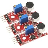 3 PCS Microphone Voice Sound Sensor Detection Module for Arduino Microphone AVR PIC Analog Digital Output Sensors